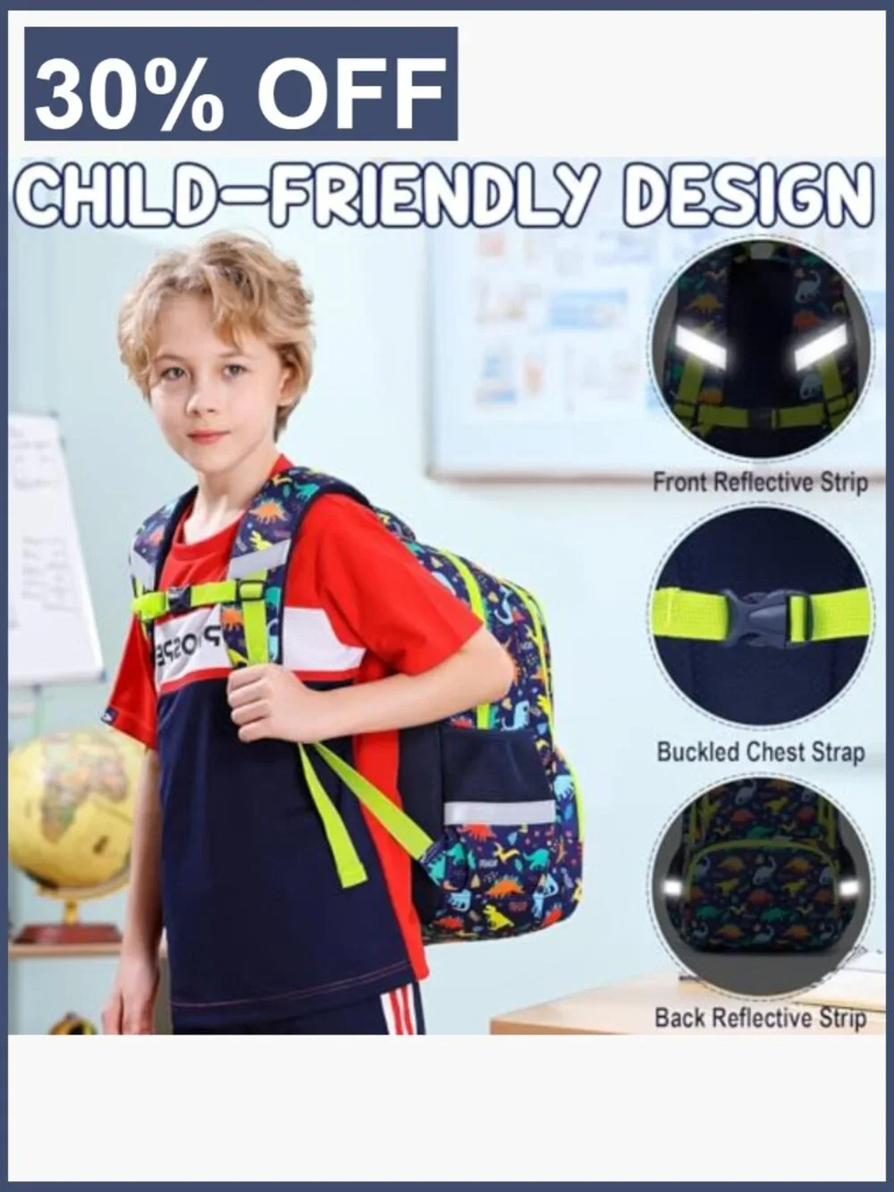 Kids 3-in-1 Backpack Set with Lunch Box and Pencil Case, Ages 3-12